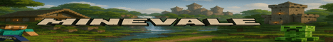 MINEVALE banner MINEVALE Minecraft server banner