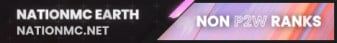 NationMC Earth banner NationMC Earth Minecraft server banner