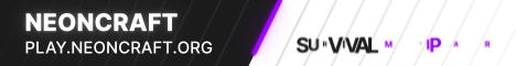 Neoncraft banner Neoncraft Minecraft server banner