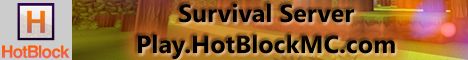 HotBlockMC banner HotBlockMC Minecraft server banner