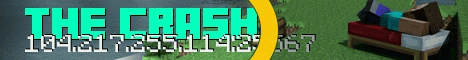 The crash banner The crash Minecraft server banner