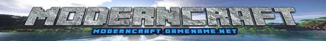 Moderncraft banner Moderncraft Minecraft server banner