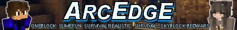Arcedge Network banner Arcedge Network Minecraft server banner