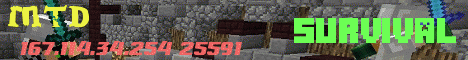MineThoseDiamonds(MTD) banner MineThoseDiamonds(MTD) Minecraft server banner