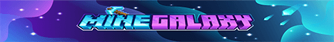 MineGalaxy banner MineGalaxy Minecraft server banner