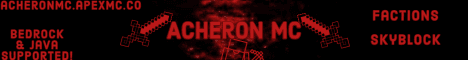 Acheron MC banner Acheron MC Minecraft server banner