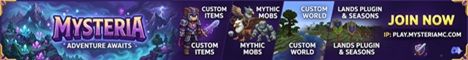 MysteriaMC banner MysteriaMC Minecraft server banner
