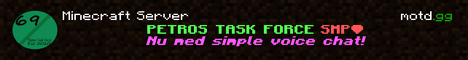 Petros Task Force SMP banner Petros Task Force SMP Minecraft server banner