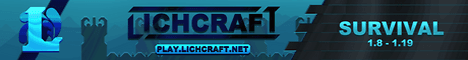 Lichcraft banner Lichcraft Minecraft server banner