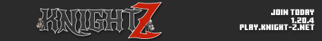 Knight-Z banner Knight-Z Minecraft server banner