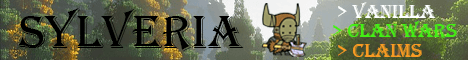 Sylveria banner Sylveria Minecraft server banner