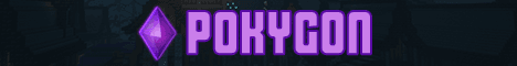 Pokygon banner Pokygon Minecraft server banner