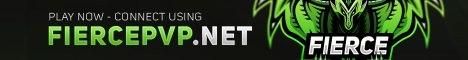FiercePvP banner FiercePvP Minecraft server banner