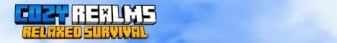 Cozy Realms banner Cozy Realms Minecraft server banner