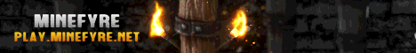 MineFyre banner MineFyre Minecraft server banner