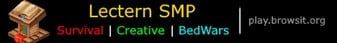 Lectern SMP banner Lectern SMP Minecraft server banner