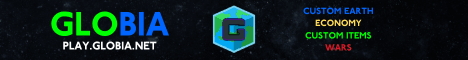 Globia banner Globia Minecraft server banner