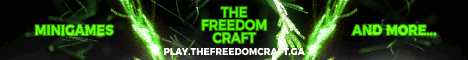 The Freedom Craft banner The Freedom Craft Minecraft server banner
