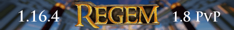Regem Kingdom banner Regem Kingdom Minecraft server banner