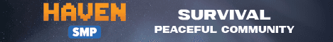 Haven SMP banner Haven SMP Minecraft server banner