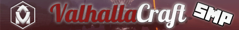 ValhallaCraft SMP banner ValhallaCraft SMP Minecraft server banner