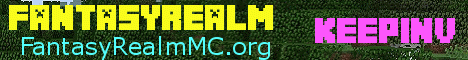 FantasyRealmMC Reborn banner FantasyRealmMC Reborn Minecraft server banner