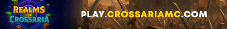 Realms of Crossaria banner Realms of Crossaria Minecraft server banner
