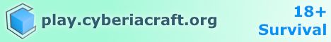 CyberiaCraft banner CyberiaCraft Minecraft server banner