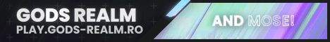 Gods Realm banner Gods Realm Minecraft server banner