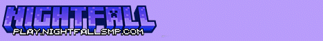 NightfallMC banner NightfallMC Minecraft server banner