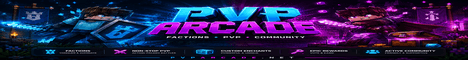 PvPArcade banner PvPArcade Minecraft server banner