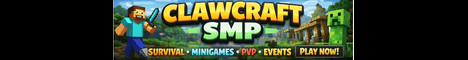 ClawCraftSMP banner ClawCraftSMP Minecraft server banner