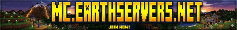 Earth Servers banner Earth Servers Minecraft server banner