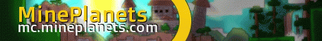 MinePlanets banner MinePlanets Minecraft server banner
