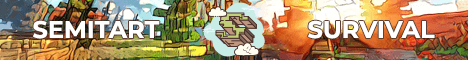 Semitart Survival banner Semitart Survival Minecraft server banner