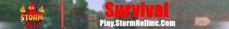 StormHell banner StormHell Minecraft server banner