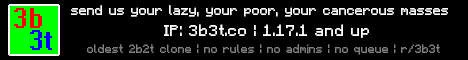3b3t banner 3b3t Minecraft server banner