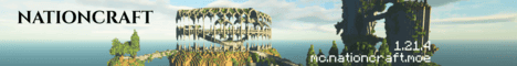 Nation Craft banner Nation Craft Minecraft server banner