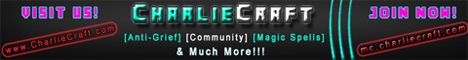 CharlieCraft banner CharlieCraft Minecraft server banner