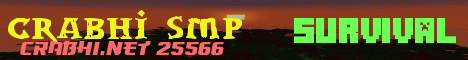 Crabhi SMP banner Crabhi SMP Minecraft server banner