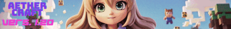 Aether Craft banner Aether Craft Minecraft server banner