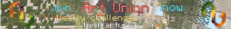 ArtUnionMC banner ArtUnionMC Minecraft server banner