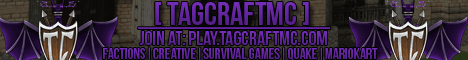 TagCraftMC banner TagCraftMC Minecraft server banner