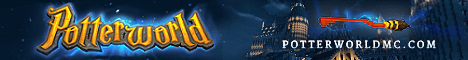 PotterworldMC banner PotterworldMC Minecraft server banner