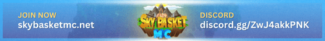 SkyBasketMC banner SkyBasketMC Minecraft server banner