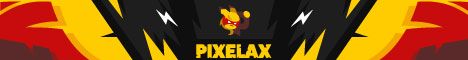 Pixelax banner Pixelax Minecraft server banner