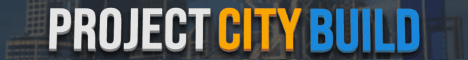 Project City Build banner Project City Build Minecraft server banner