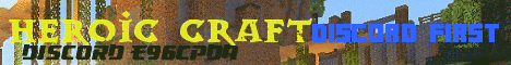 Heroic Craft banner Heroic Craft Minecraft server banner