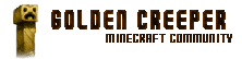 Goldencreeper banner Goldencreeper Minecraft server banner