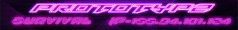 Prototypz Survival Server banner Prototypz Survival Server Minecraft server banner